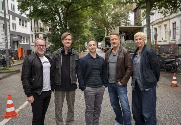 Dreh für neuen NDR-TATORT Bundespolizei: PARANOIA (AT) mit Wotan Wilke Möhring und Denis Moschitto